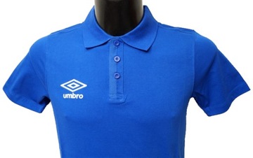 Рубашка-поло UMBRO, синяя S, хлопок, СКИДКА