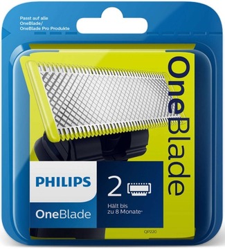 2 лезвия Philips One Blade QP220 QP6510 QP6520