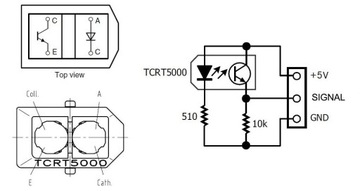 TCRT5000 Оптический отражающий датчик Arduino-робот — 5 шт.