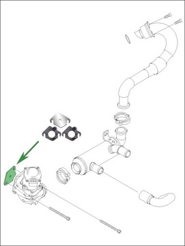 Заглушка EGR CITROEN PEUGEOT FORD 1.4 1.6 HDi TDCi