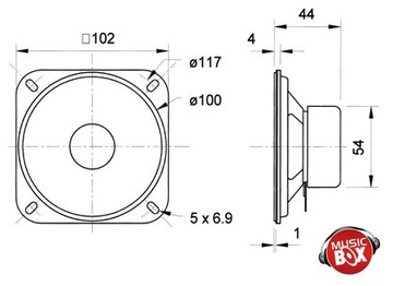 ШИРОКОПОЛОСНЫЙ ДИНАМИК VISATON R10SC 8 Ом 30 Вт