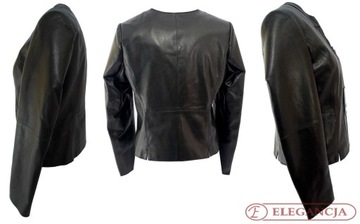 КОЖАНАЯ КУРТКА CHANEL ЖЕНСКАЯ, ЧЕРНАЯ, ДЕЛИКАТНАЯ M