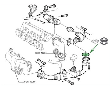 Заглушка EGR SAAB 9-3 1.9 TiD SUZUKI SX4 1.9 DDiS