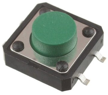 Mikroprzycisk SMD P088 12x12x6 zielony