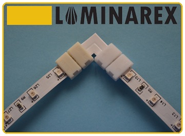 ZŁĄCZKA KĄTOWA DO TAŚMA LED 10MM KLIPS-KLIPS