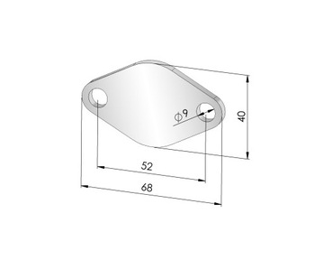 Заглушка EGR 1,9 8 В 2,4 10 В JTD ALFA ROMEO 147 156