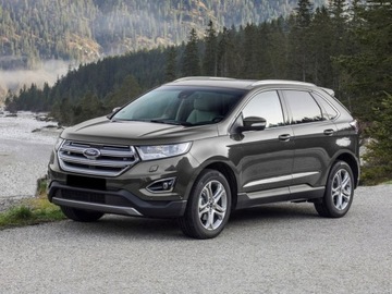 Ford Edge Black Накладка на заднем бампере