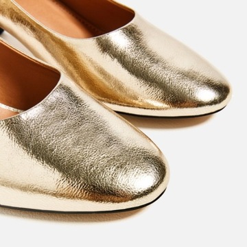 Туфли ZARA LUXURY GOLD 5 СМ MUST HAVE 36