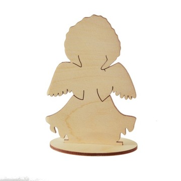 Деревянный ANGEL 12CM AP05 AFRO на подставке