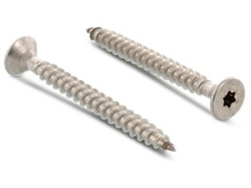 ВИНТЫ ДЛЯ ДЕРЕВА TORX 4x25, НЕРЖАВЕЮЩИЕ, 100 ШТ, МЕБЕЛЬ