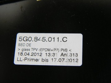 фото thumb №6, Ap стекло передняя лобовое 5g0845011c 12r. golf vii