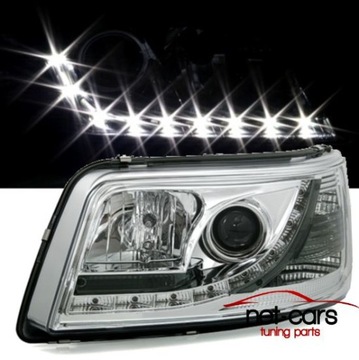 ЛАМПЫ, ПЕРЕДНИЕ ФАРЫ VW T5 CHROME DAYLINE LED