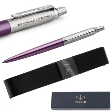 Ручка Parker Jotter Victoria Violet, футляр с гравировкой