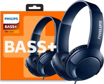 НАУШНИКИ-НАКЛАДКИ PHILIPS SHL3070 синие BASS+