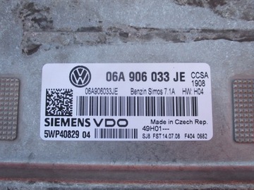 фото thumb №7, Skoda комп'ютер двигуна 06a906033je 5wp40829