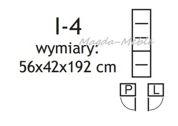 I4 БАРНАЯ ВИТРИНА, темный ЯСЕНЬ, УЗКАЯ СТОЛБОЧНАЯ ПОЛКА