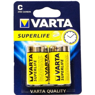 2 аккумулятора VARTA LR14 R14 C Superlife