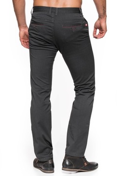 SPODNIE MĘSKIE CHINOS STANLEY - 411/054 - 94cm/L34