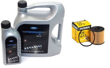 FORD FORMULA 5w/30 МАСЛО 5Л+1Л И МАСЛЯНЫЙ ФИЛЬТР ФИЛЬТР