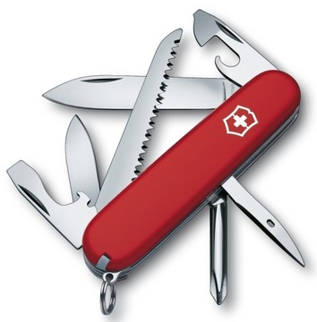 Victorinox 1.4613, Карманный нож Hiker + кожаный чехол 4.0520.3, 91 мм