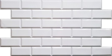 Настенные панели плитка декоративная панель белый 3D ПВХ серый шв 10х