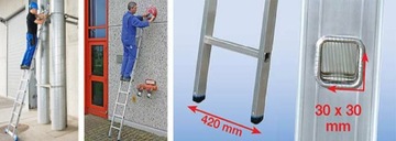 KRAUSE STABILO Drabina przystawna 1x9 127037