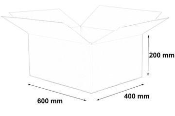 КАРТОННЫЕ Коробки 600x400x200 КОРОБКИ С КЛАПАНАМИ 10 шт.