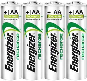 4x АККУМУЛЯТОРНЫЕ БАТАРЕИ ENERGIZER Power Plus AA R6 2000 мАч