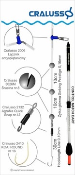 Поплавок, Waggler Cralusso Pro Match Dart 8 г