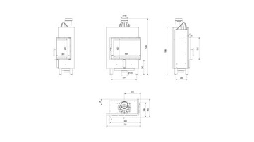 КАМИННАЯ ВСТАВКА LUCY 12 RIGHT BS SLIM ECO 7 БЕСПЛАТНО