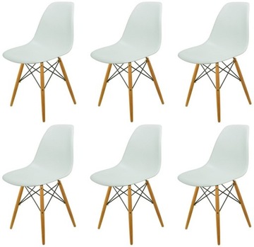 Набор из 6 стульев Design DSW France БЕЛЫЙ