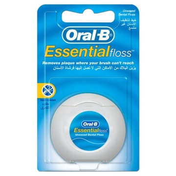 Зубная нить Oral-B Essential Floss, воск, 50 м