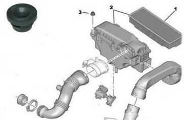 РЕЗИНОВАЯ КРЫШКА КОРПУС ФИЛЬТРА CITROEN PEUGEOT 1.6HDI