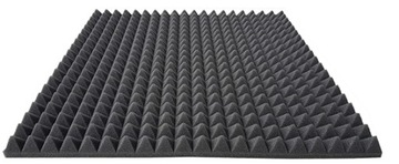 АКУСТИЧЕСКИЕ ПАНЕЛИ, КОВРИКИ ПЕНОВЫЕ ПИРАМИДЫ, 50X50X3см