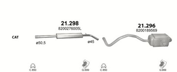 фото thumb №2, Глушник середній renault megane ii +scenic ii poj.1,6