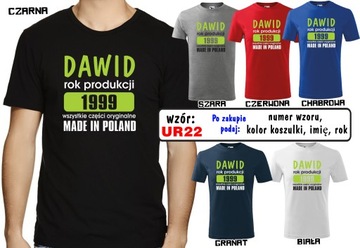 Koszulka prezent URODZINY 18 40 50 60 lat XXXL