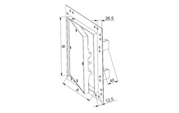 AWENTA ИНСПЕКЦИОННАЯ ГАП, ДВЕРЬ GK 50x50 KRAL14