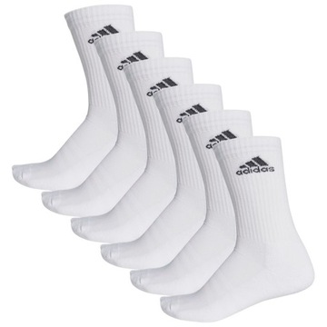 ADIDAS SKARPETY DŁUGIE STRIPES r.46-48 HT3446 BIAŁE 3PAK