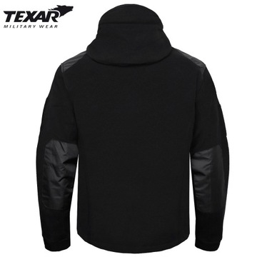 TEXAR HUSKY ТАКТИЧЕСКАЯ ФЛИСОВАЯ ТОЛСТАЯ 360г ЧЕРНАЯ ФЛИСОВАЯ КУРТКА 4XL