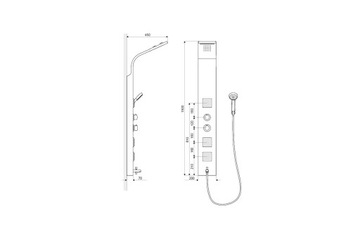 Лодзь MORE душевая панель + Отличный термостат