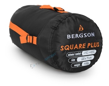 ФИРМЕННЫЙ СПАЛЬНЫЙ МЕШОК BERGSON SQUARE PLUS 2В1 ДЛЯ -ПЕРВОГО!