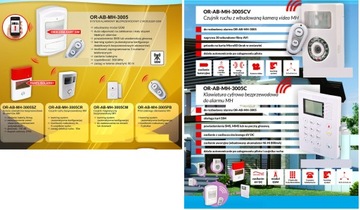 CZUJNIK RUCHU BEZPRZEWODOWY DO ALARMÓW MH