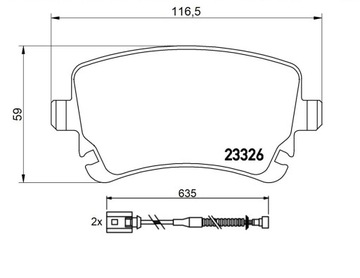 MIKODA 0297 ДИСКИ, КОЛОДКИ VW PHAETON задние 335мм