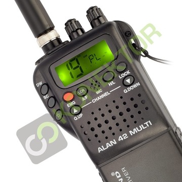 ALAN 42 CB HANDRADIO + АВТОМОБИЛЬНЫЙ АДАПТЕР + АКСЕССУАРЫ