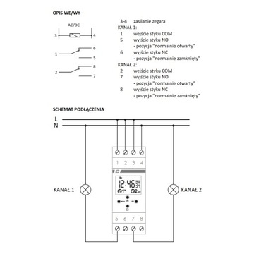 PROGRAMATOR ZEGAR ASTRONOMICZNY F&F PCZ-526