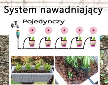 KROPLOSPŁYW Pojedynczy 100szt NAWADNIANIE ZESTAW