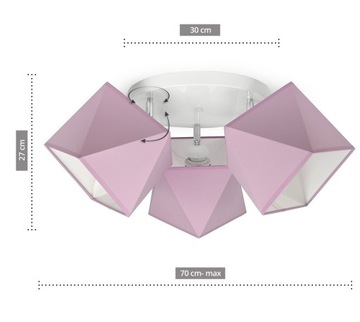 Lampa sufitowa żyrandol dziecięcy plafon LED G3