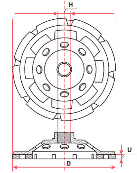 DIAMOND POT DISC 180/22.2 FALONTECH СЕГМЕНТ