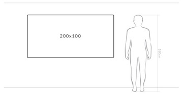 Магнитная школьная доска 200х100.
