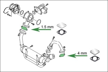 Заглушки EGR FORD Galaxy 1.9 TDi AHU ANF ANU AVG